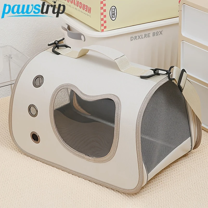 Transportín plegable para gatos y perros pequeños – Bolso de hombro transpirable - imagen 4