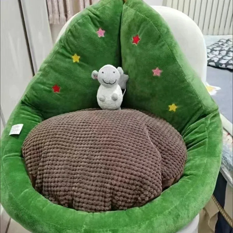 Cama para gatos, cesta cálida de peluche para perros, Navidad para invierno, accesorios, casas, cojines, cosas, suministros para mascotas, todos los productos, accesorios para el hogar - imagen 5
