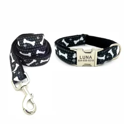 Collar ajustable para gato y perro con identificación personalizada