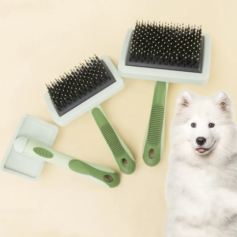 Peine para perros, removedor de pelo para mascotas, cepillo sin daños para perros, masaje para tirar del pelo, cepillo para perros, cepillos suaves para perros, peine de limpieza para gatos, productos para mascotas