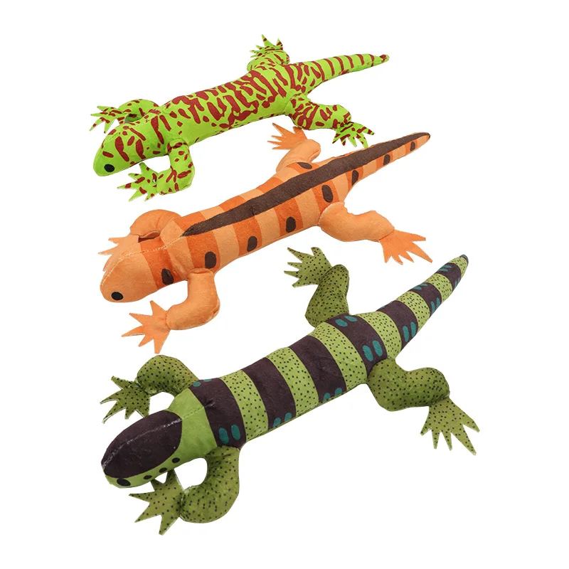 El juguete para gatos relleno de lagarto incluye dientes de papel abocardados y suministros para mascotas resistentes a mordeduras. - imagen 3