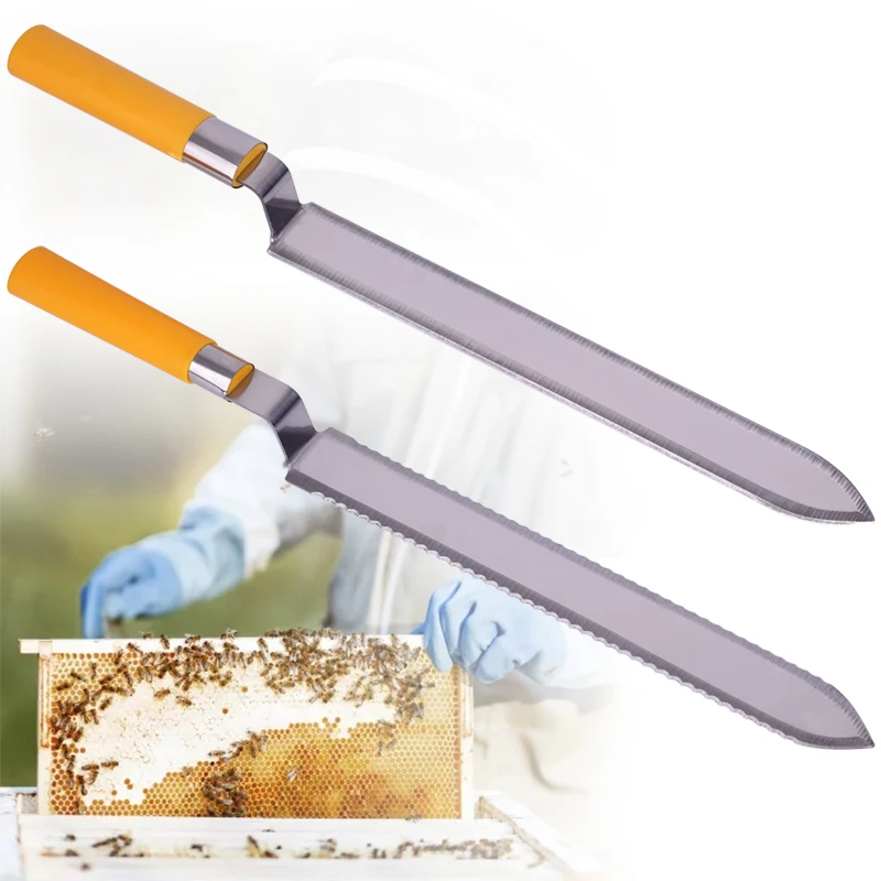Herramientas de apicultura, cuchillo de raspado de miel de abeja, equipo raspador de colmena, cortador, equipo extractor de miel
