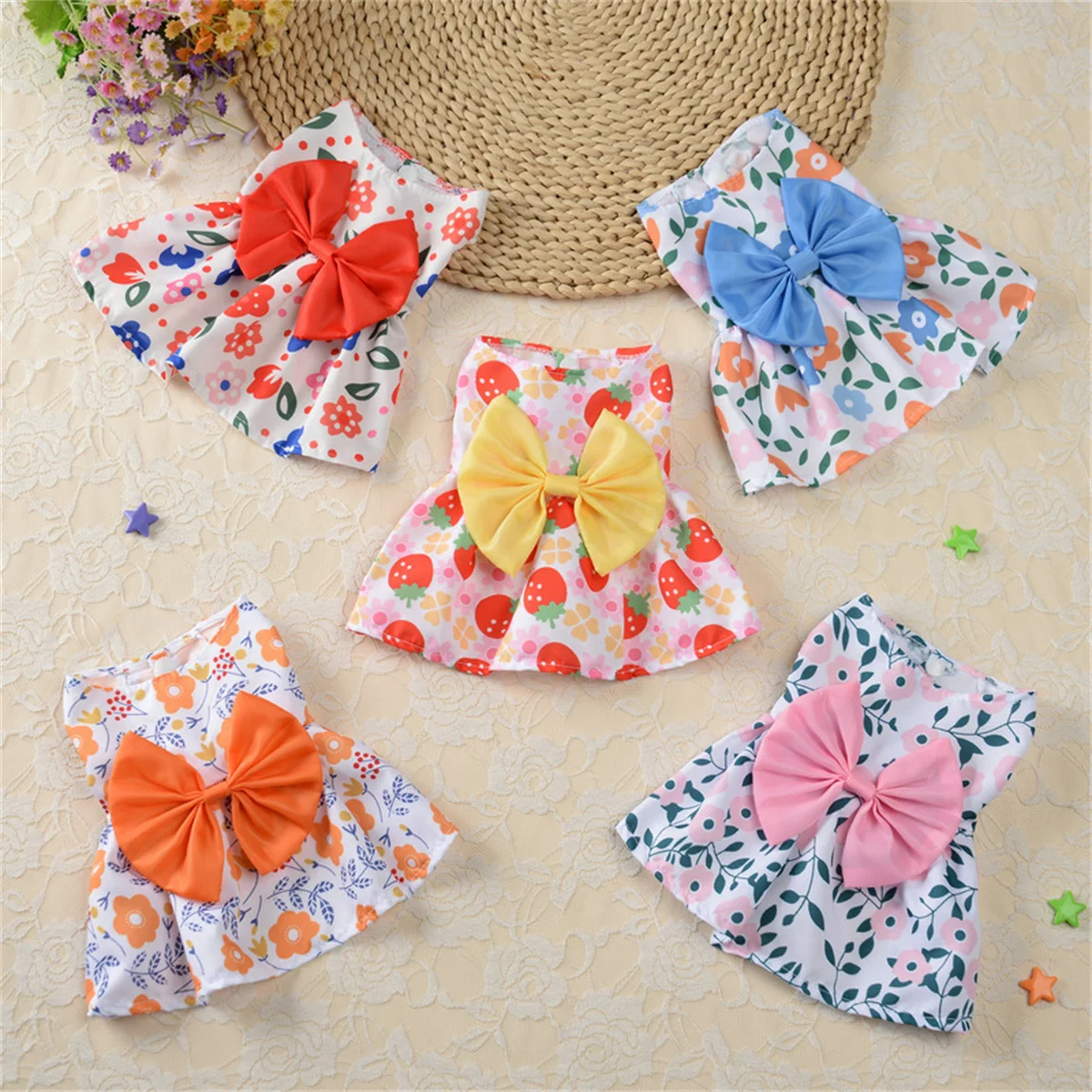 Vestido princesa para perros con lazo de encaje - primavera-verano - imagen 2