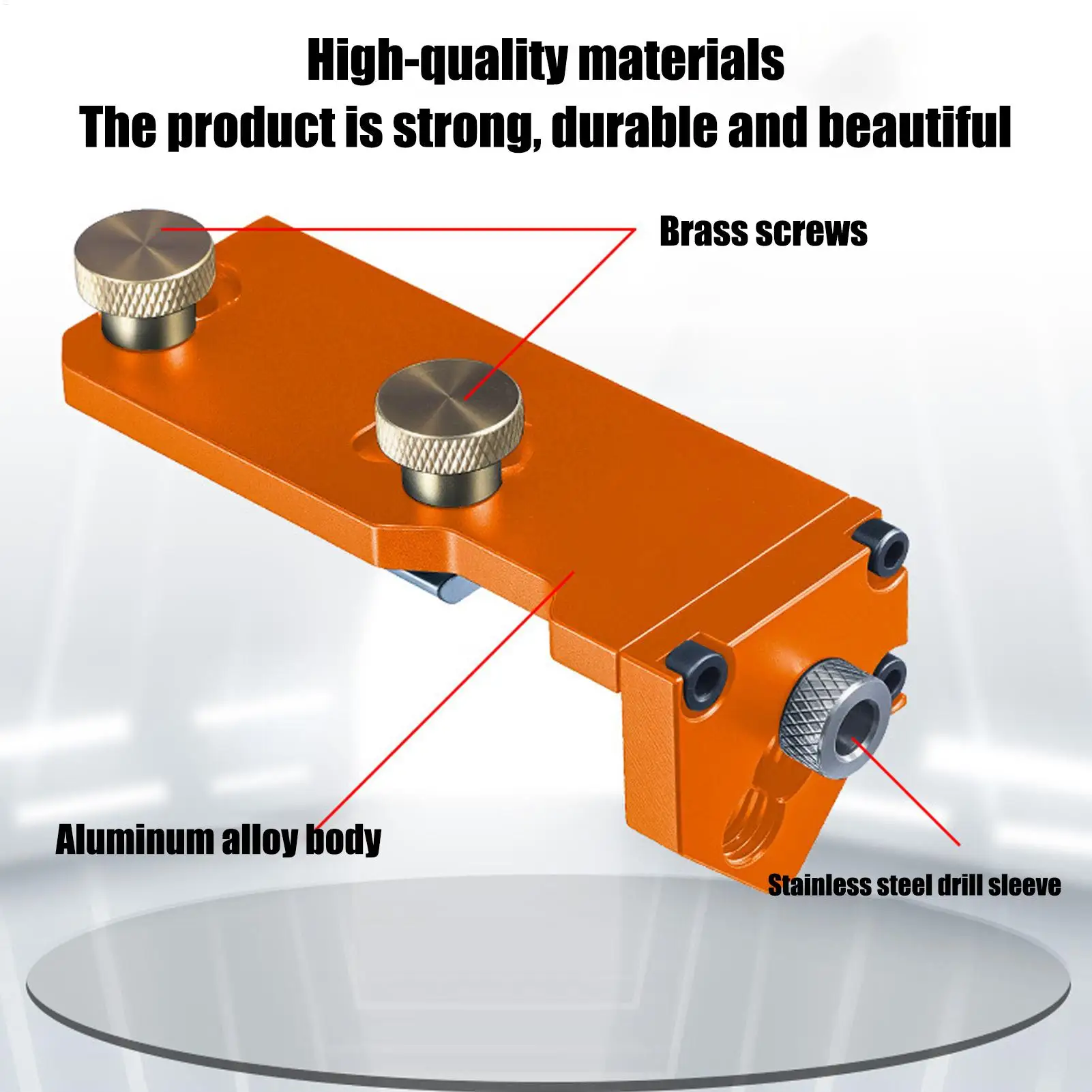 Guía de taladro de extrusión de aluminio, guía de taladro, cortador de plantilla, asistente de roscado, Hardware, barandilla, instalación de fabricación metalúrgica - imagen 2