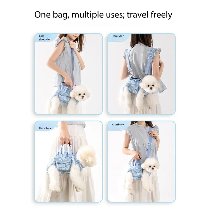 Bolsa transporte perros cachorros transpirable – Estilo coreano moderno - imagen 2