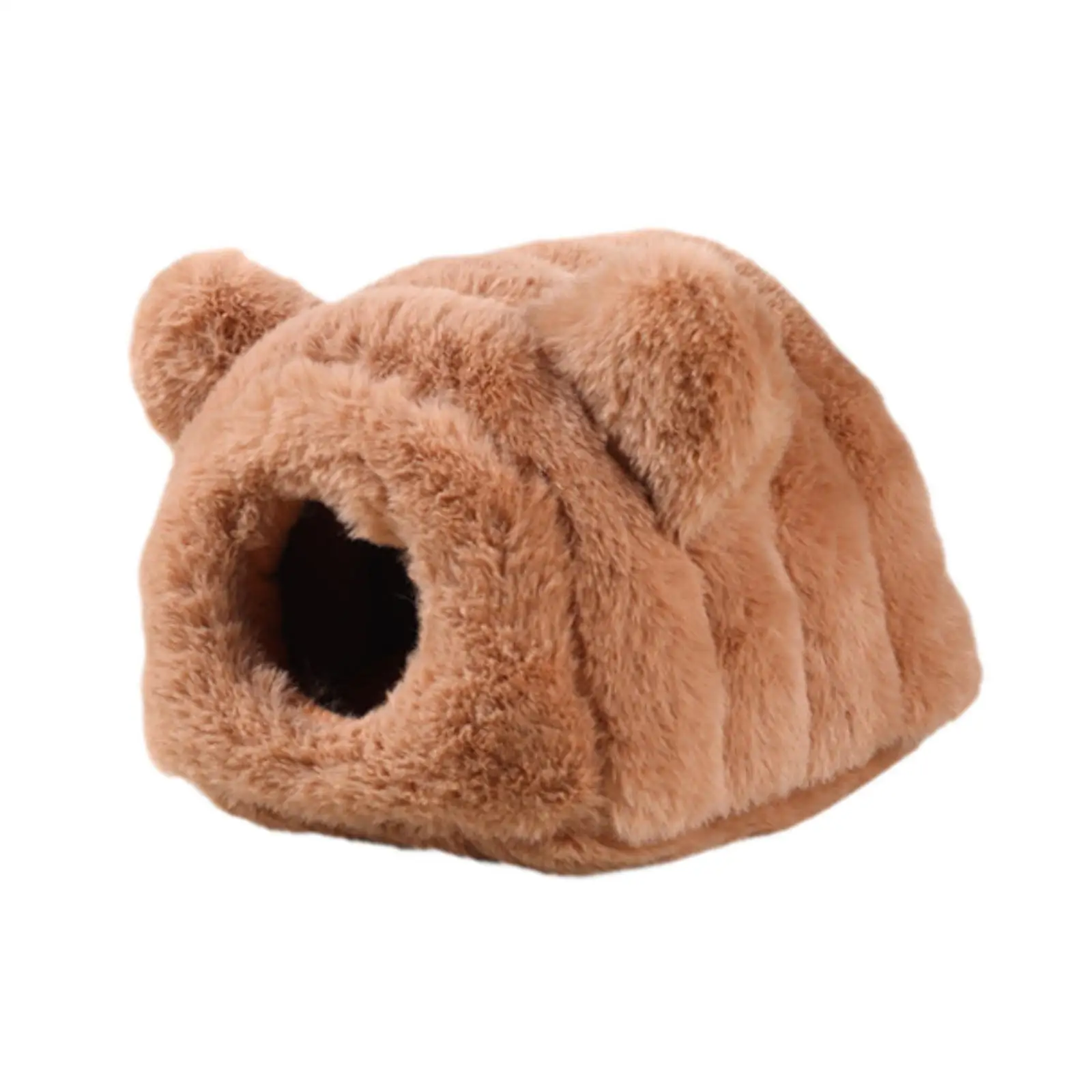 Linda cama para hámster, acogedora y cálida ropa de cama para animales pequeños de invierno, escondite de hábitat suave para ratas y gerbiles, mascotas pequeñas, hurón enano - imagen 5