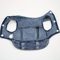 Chaqueta jeans diseño para perros pequeños - Abrigo cómodo y lavable