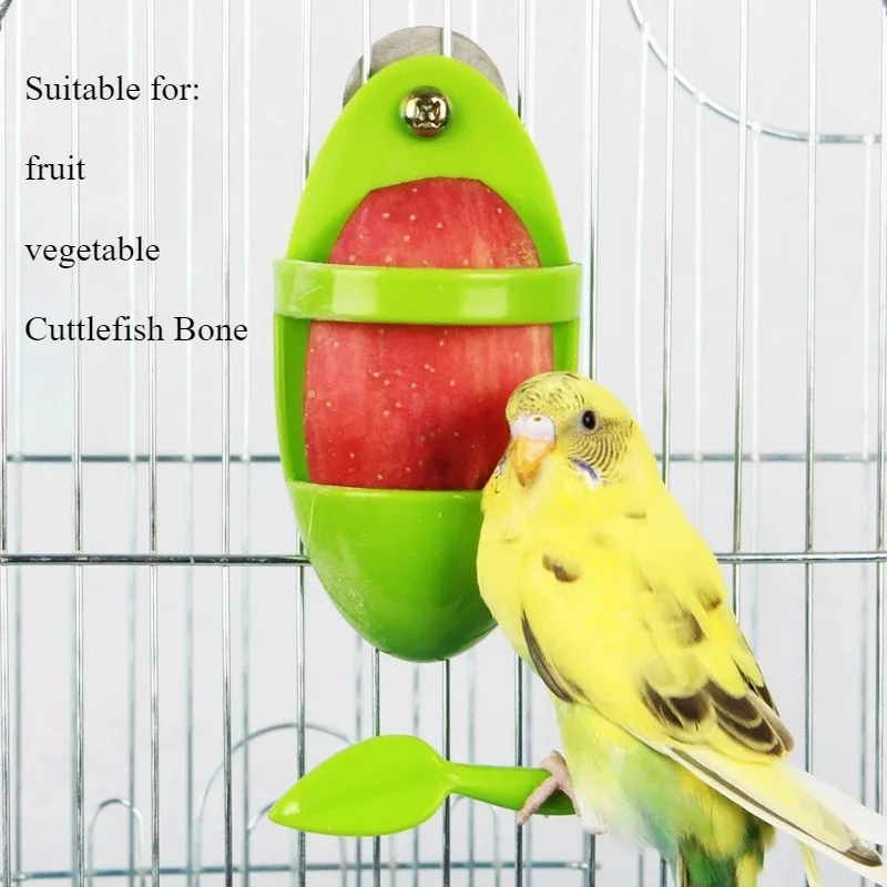 Soporte de espiga para pájaros, soporte de alimentación para jaula de pájaros, frutas y verduras, soporte para espiga para loros, periquitos, cacatúa, 1 Uds. - imagen 2