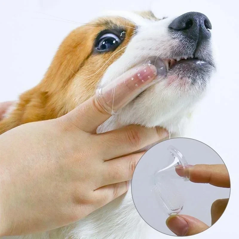 Cepillo de dientes súper suave Para mascotas, cepillo Para perros, mal aliento, sarro, herramienta de cuidado de los dientes, suministros Para mascotas, Cepillo Para Perro - imagen 4