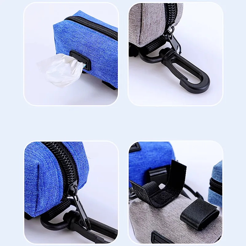 Dispensador de bolsas para excrementos de perros, soporte portátil para bolsas de almacenamiento para caminar, soporte para bolsas de basura para perros, Herramientas de limpieza de inodoro - imagen 5