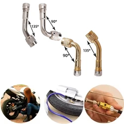 Adaptador de válvula angular 90/135 para neumáticos - coche y moto