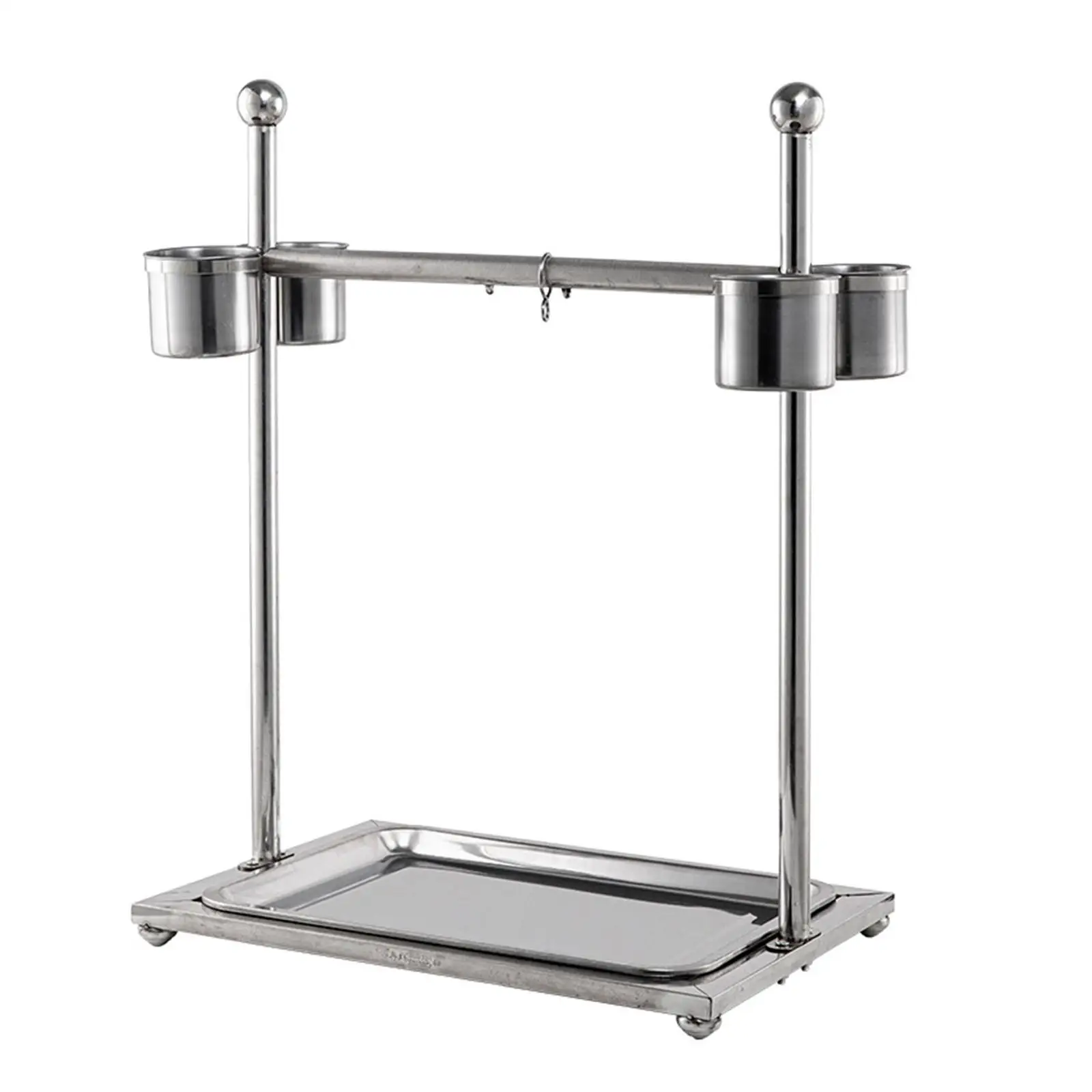 Pet Parrot Playstand Tabletop Bird Stand for Finches Cockatiels Cockatoo