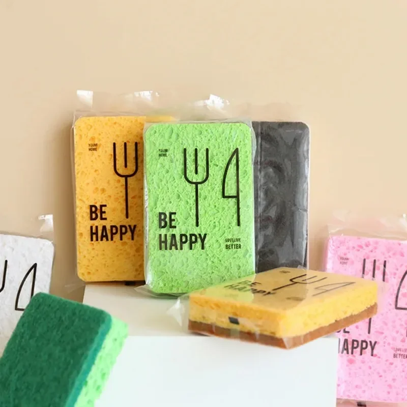 Toallitas de esponja para lavar platos de cocina, toallitas de esponja efectivas de doble cara para utensilios de cocina, vajilla, tazas, fregaderos, estufas, 1 Uds. - imagen 2