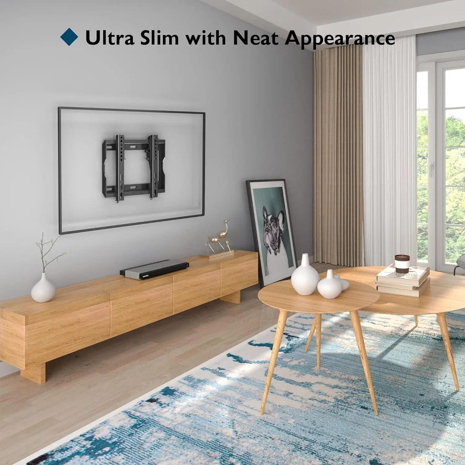 Soporte de montaje en pared de TV fijo Universal, marco de soporte de TV de pantalla plana fija para TV de Plasma de 14-32 pulgadas, Monitor LED LCD HDTV - imagen 4