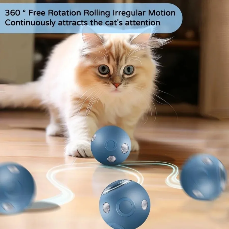 Bola interactiva para gatos – Juguete eléctrico automático - imagen 2