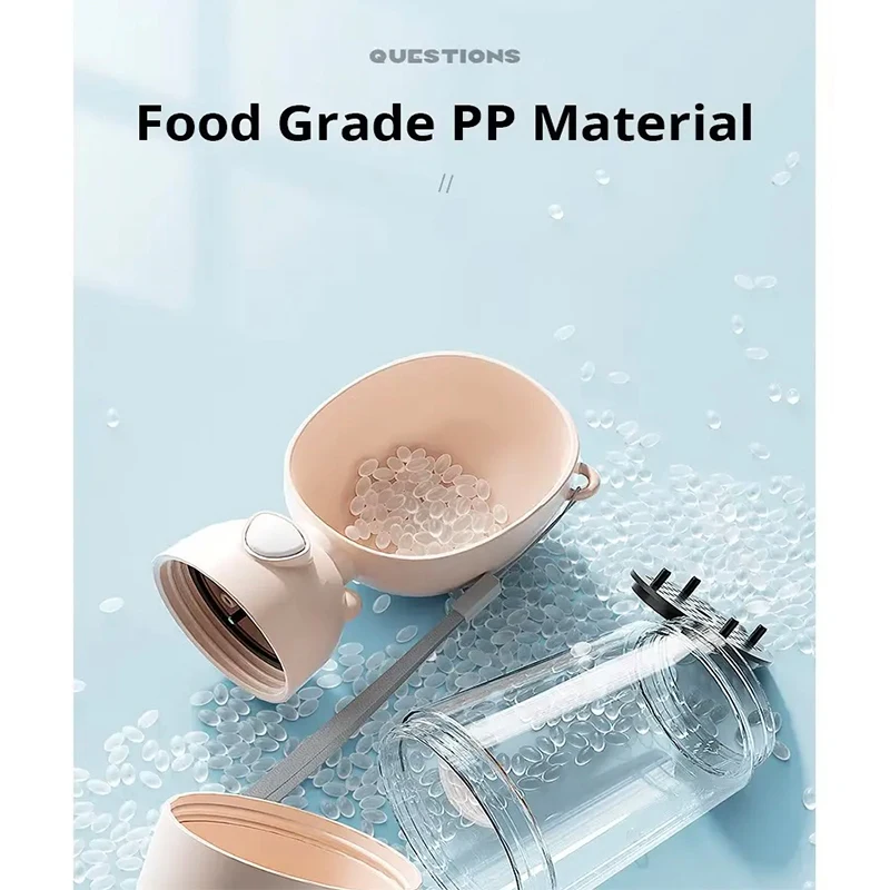 NONOR-taza de agua para perros, botella de agua portátil para mascotas, tazón de agua de viaje para perros y gatos con dispensador de comida, suministros para perros y mascotas - imagen 5