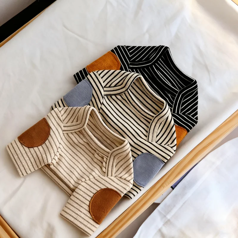 Sudaderas finas con capucha para perros, chaleco de lana para perros, ropa para perros a rayas, sudadera para cachorros, disfraz de Chihuahua, ropa para perro salchicha