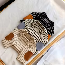 Sudadera fina con capucha para perros – Chaleco lana y rayas