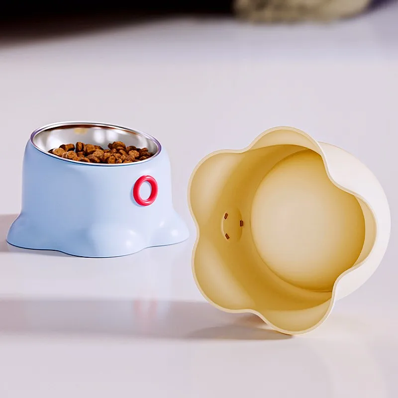 Tazón antiderrames de acero inoxidable para perros y gatos - imagen 2