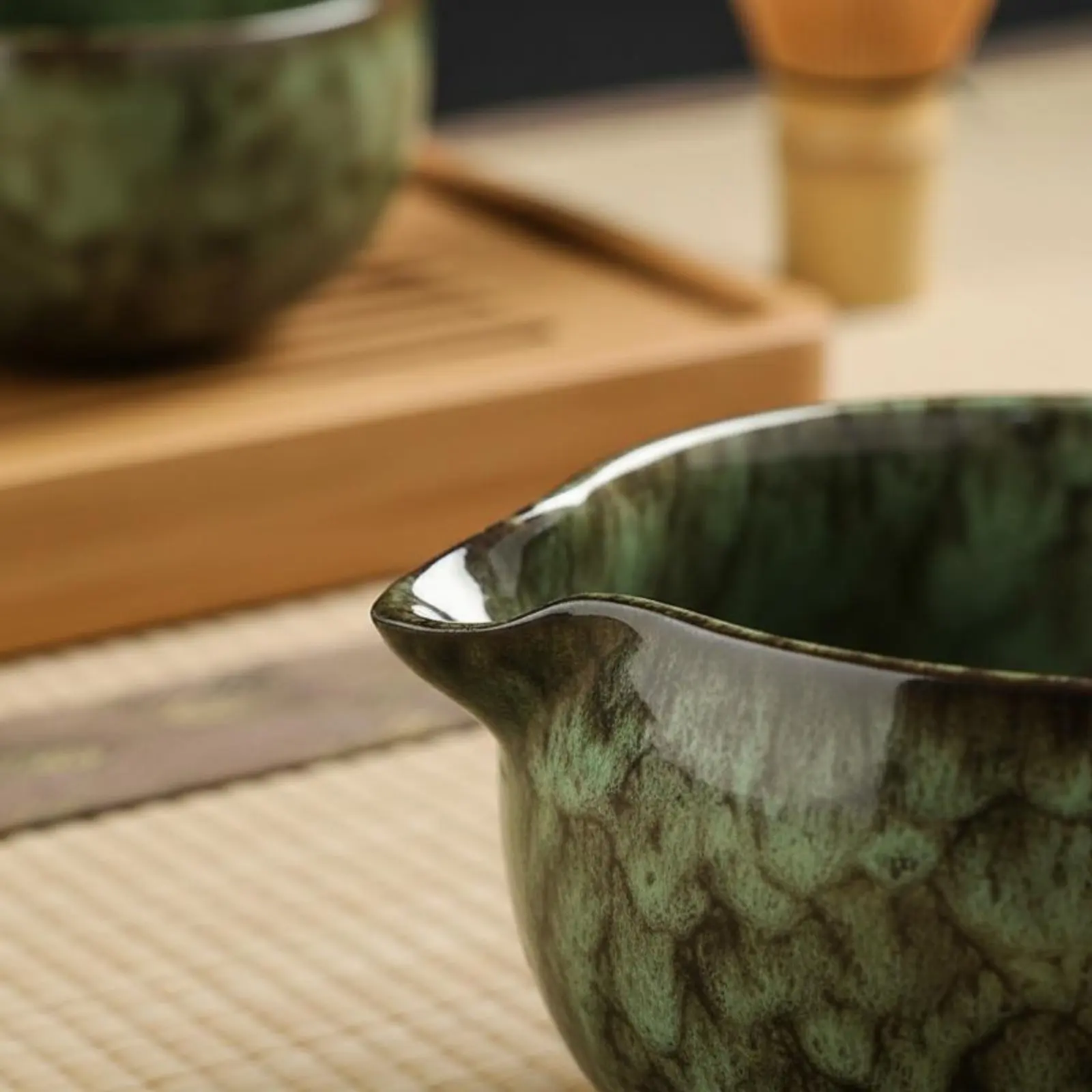 Cuenco cerámica artesanal estilo Song para té matcha – 250ml - imagen 4