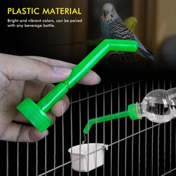 Dispensador de agua para bebedero de pájaros, suministros de alimentación para mascotas, tubo de extensión de agua para loros, suministros para pájaros, 2 uds.