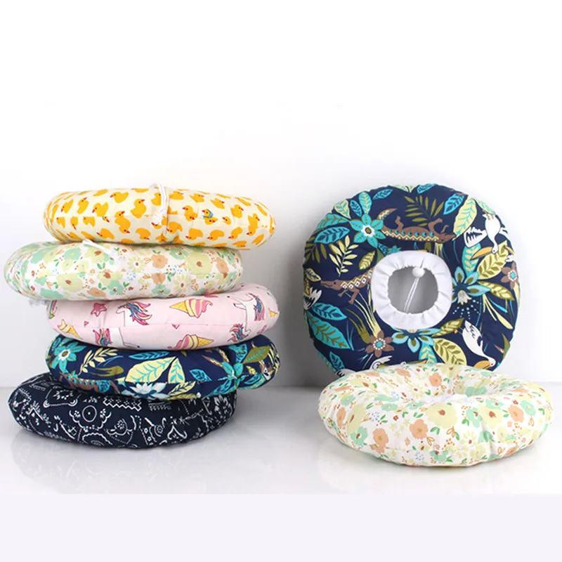 Collar isabelino de algodón suave para mascotas, Collar de curación de heridas ajustable para perros y gatos, anillo para el cuello para prevenir mordeduras, accesorios para perros y mascotas - imagen 5