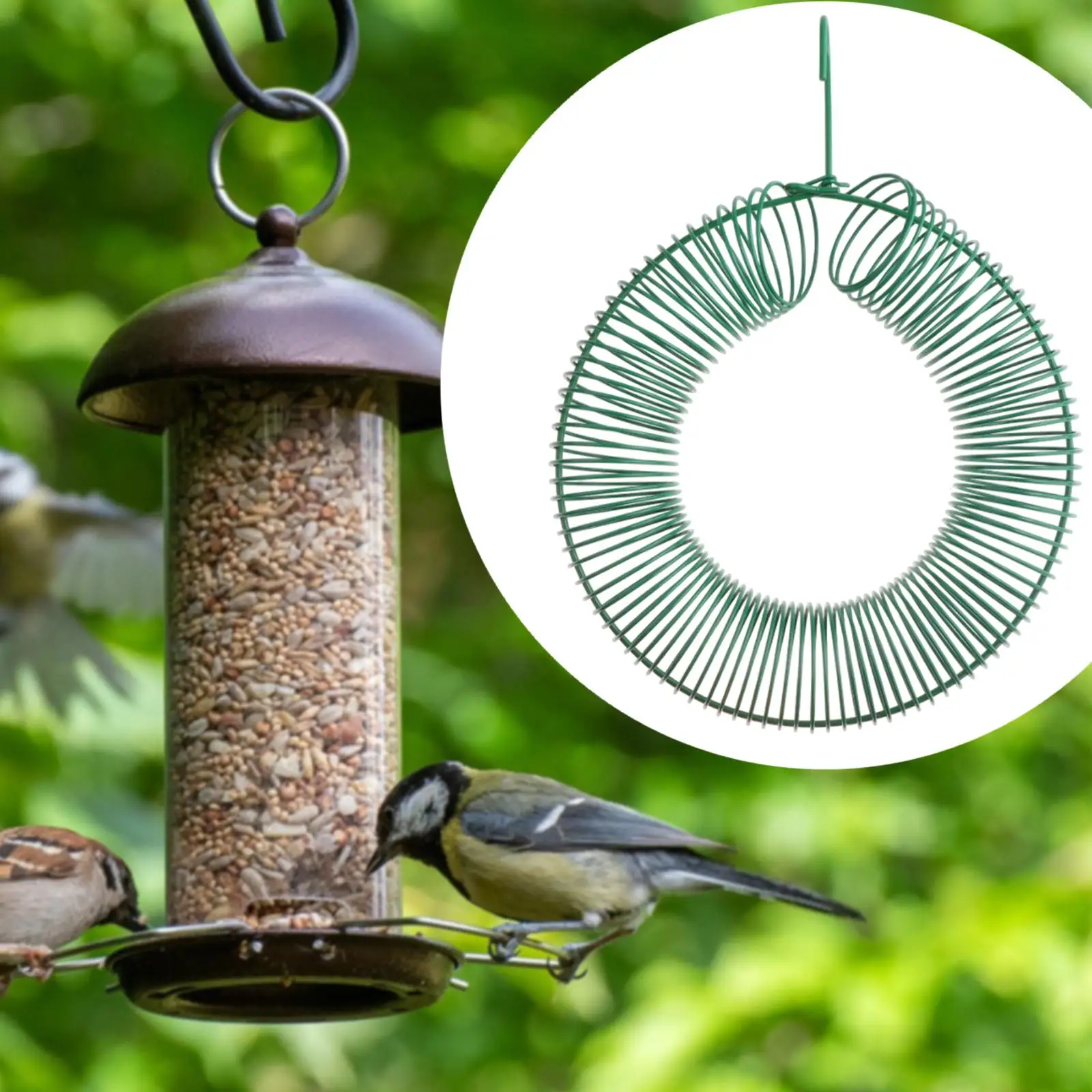 Peanut Wreath Bird Feeder Waterproof Sturdy Metal Round Portable Birdfeeder for Peanut Wreath Bird Feeder Waterproof Sturdy Metal Round Portable Birdfeeder for
