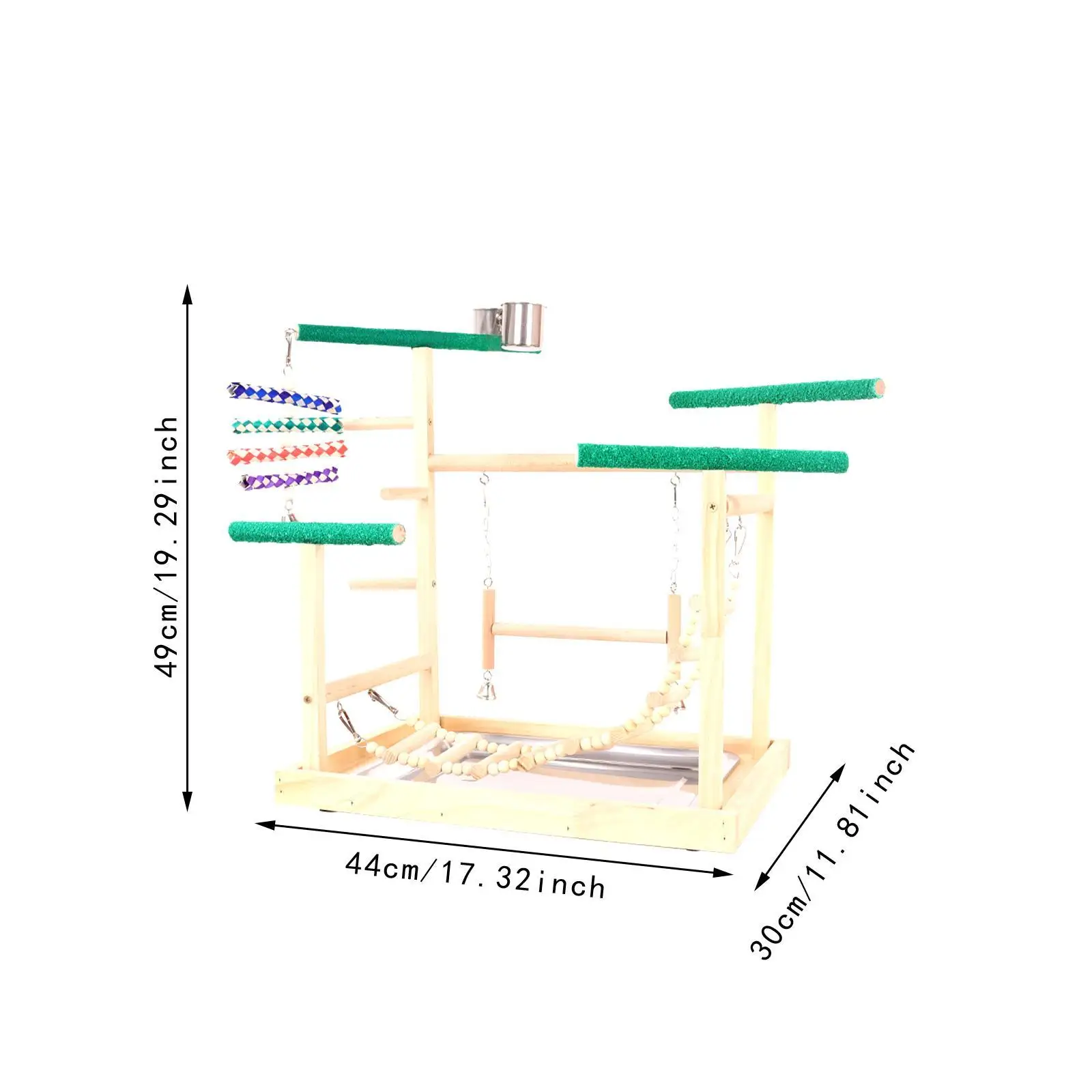 Parrot Playground Platform Birds Chewing Toys for Lovebirds Budgie Cockatoos