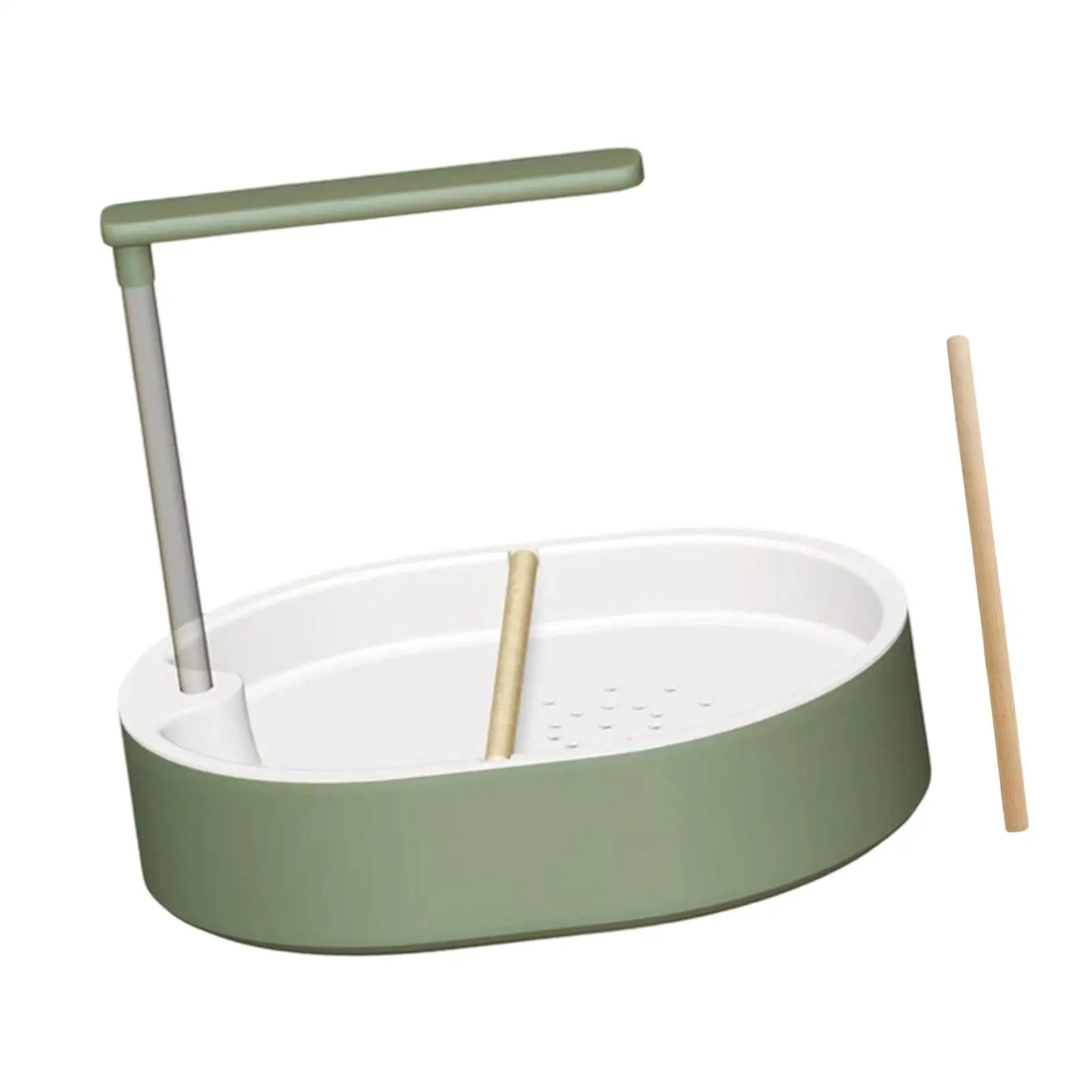 Parrot Bathtub Automatic Bird Bath with Perch and Pump Indoor Shower Cage Accessories for Cockatiel Mynah