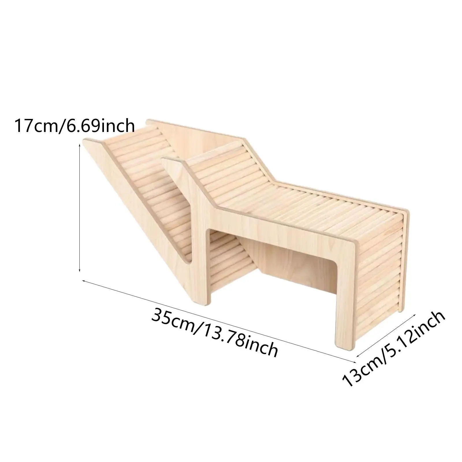 Wooden Hamster House,Hamster Hideout,Small Pet Castle Home,Wood Small Animal Hideout Hut Play Toy for Gerbils Chinchilla Rat