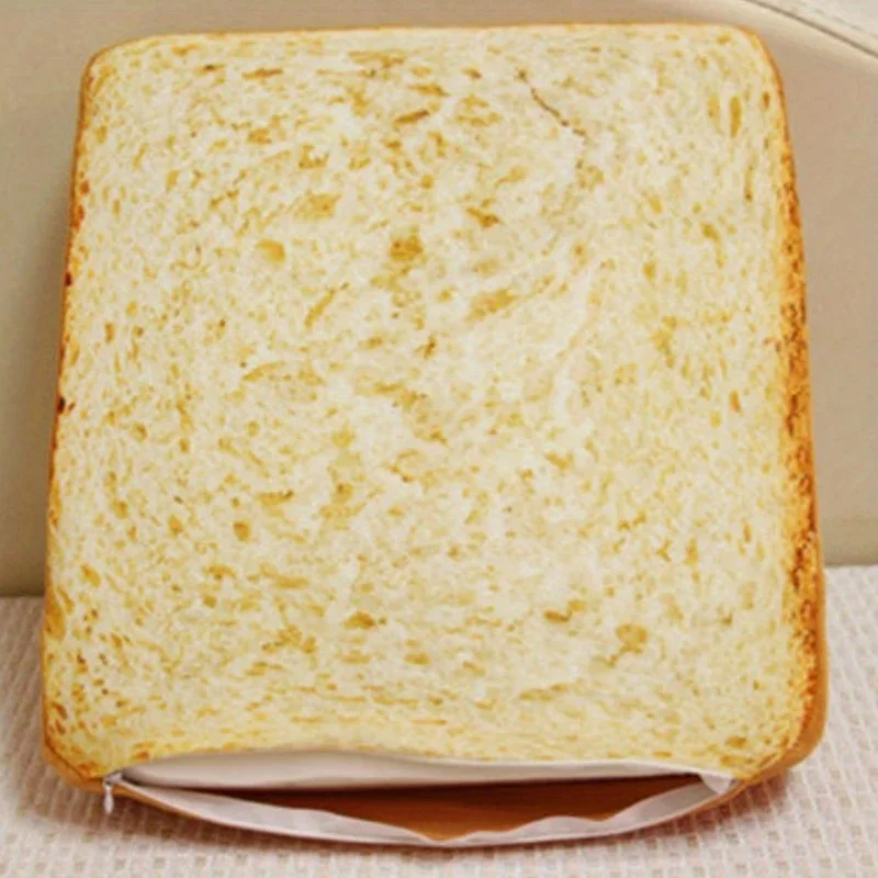 Concha de cuero con cojín para tostadas, cama para mascotas con diseño creativo de tostadas, estera suave para dormir para gatos de interior - imagen 5