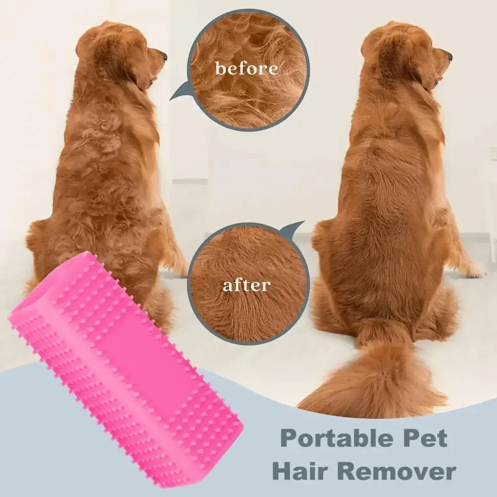 Herramienta de cuidado de mascotas, removedor de pelo portátil para mascotas, rodillo removedor de pelo de gato reutilizable para sofá, ropa de cama de coche, suministros para mascotas, 1 ud. - imagen 2
