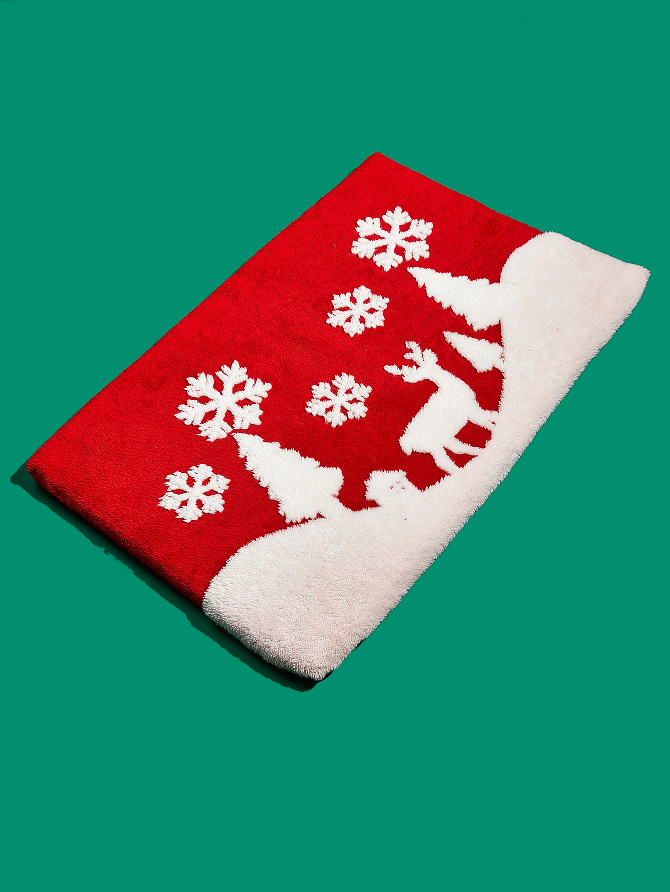 Cojín navideño con patrón de alce para gato y perro, alfombrilla de cama de felpa para cachorro y gatito, cama rectangular para mascotas, cama para dormir para perros pequeños y medianos - imagen 3