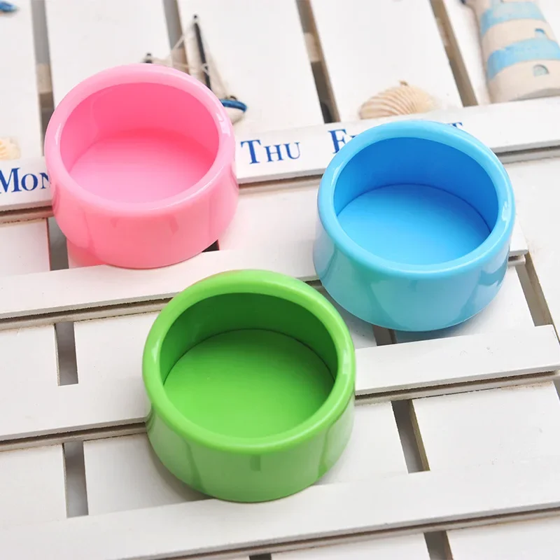 Cuenco de comida para hámster, cuenco de comida ABS de imitación de porcelana, cuenco antigiro para erizo, suministros para mascotas - imagen 2