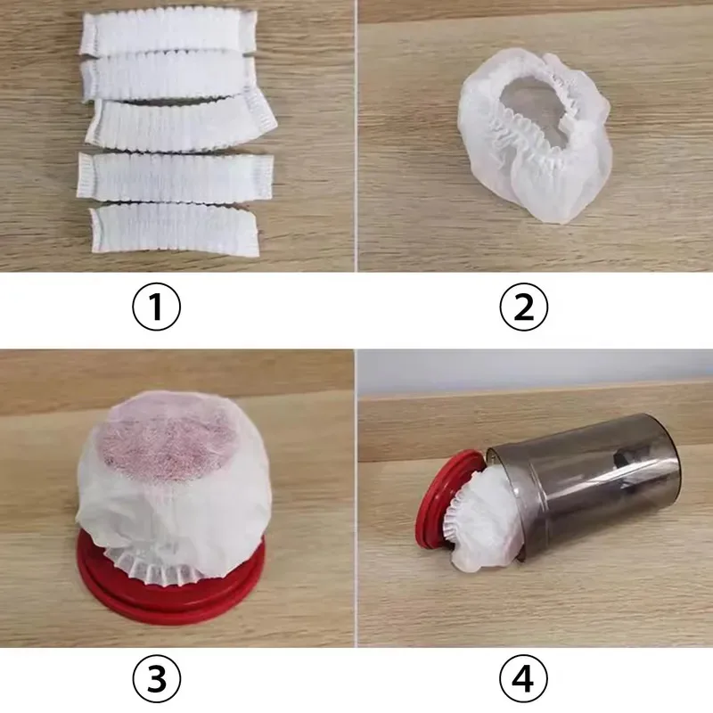 Cubierta de tela no tejida lavable, cubierta protectora de filtro de aspiradora desechable de 20 piezas para accesorios de aspiradora de mano - imagen 2