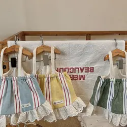 Vestido a rayas para perro pequeño – Tirantes ajustables