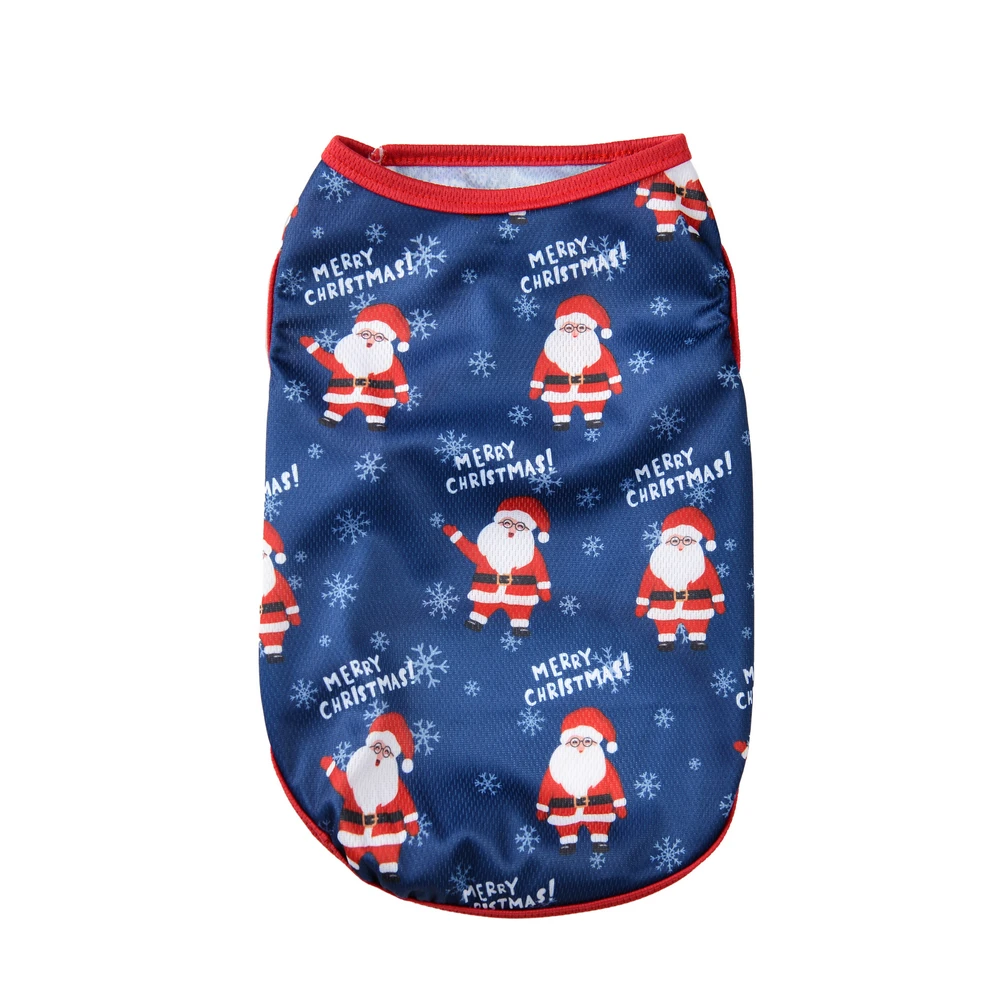 Chaleco navideño para perros pequeños y medianos, abrigo con estampado de sombrero de Papá Noel, disfraces de fiesta de Navidad, Chihuahua, Yorkies, ropa para mascotas - imagen 5