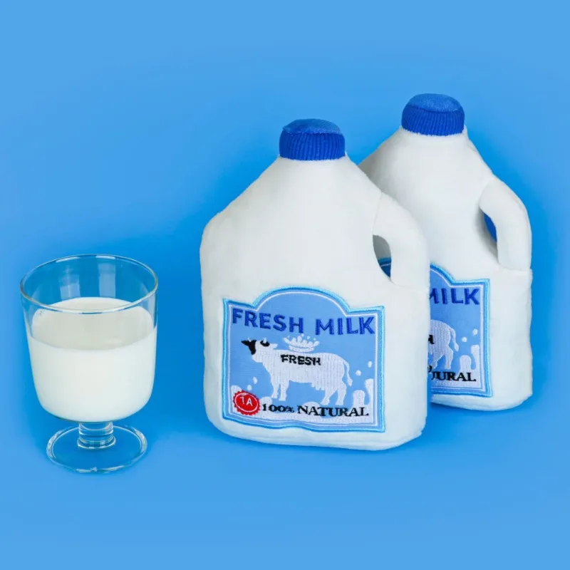 Cachorro divertido INS leche perro juguete anillo de felpa papel BB llamada mascota comercio exterior lindo gato mascota comida oculta juguetes para mascotas suministros para mascotas