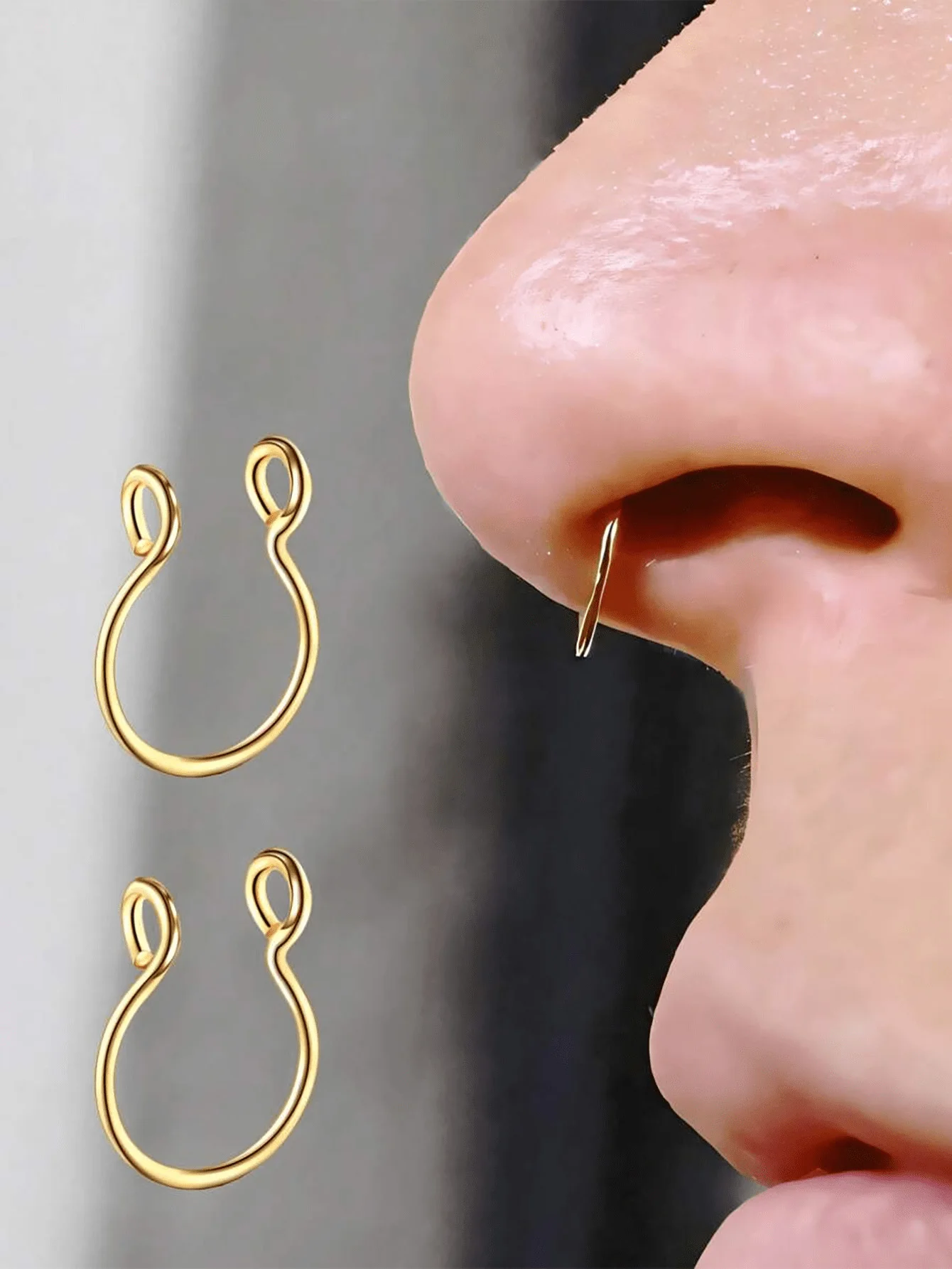 Anillo nasal decorativo para gato sin perforación - imagen 4