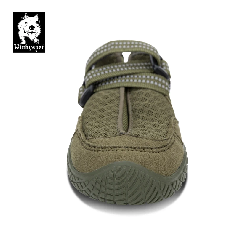 Winhyepet-zapatos cálidos para perros, botas impermeables antideslizantes para mascotas, para caminar, viajar, proteger los pies, zapatos para perros de alta calidad, 4 Uds. - imagen 2