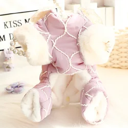 Ropa de invierno para perros pequeños: chaqueta de algodón jacquard