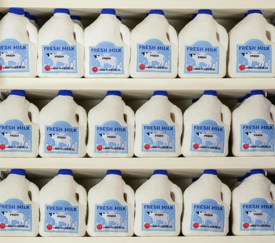 Cachorro divertido INS leche perro juguete anillo de felpa papel BB llamada mascota comercio exterior lindo gato mascota comida oculta juguetes para mascotas suministros para mascotas - imagen 2