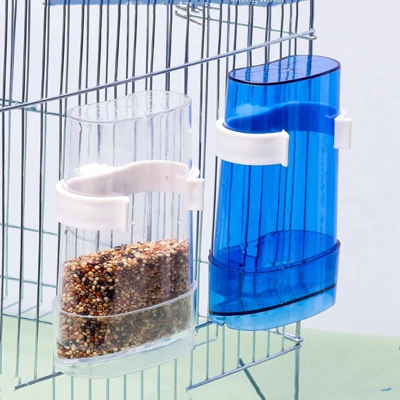 Dispensador de agua para pájaros, alimentador de comida para pájaros, bebedero automático para periquitos y pájaros, dispensador de comida para loros, accesorios para jaulas de pájaros - imagen 3
