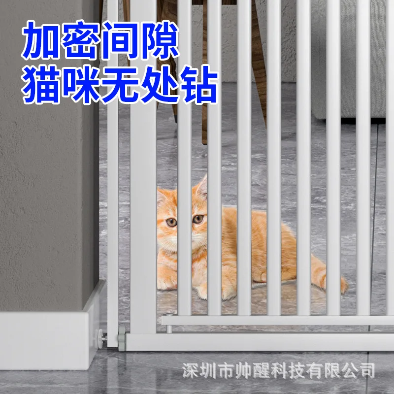 Cercas para gatos, puerta de aislamiento sin perforación, valla para puerta anti-gato, valla de aislamiento para perros cifrada, vallas anti-gatos, productos para mascotas - imagen 2