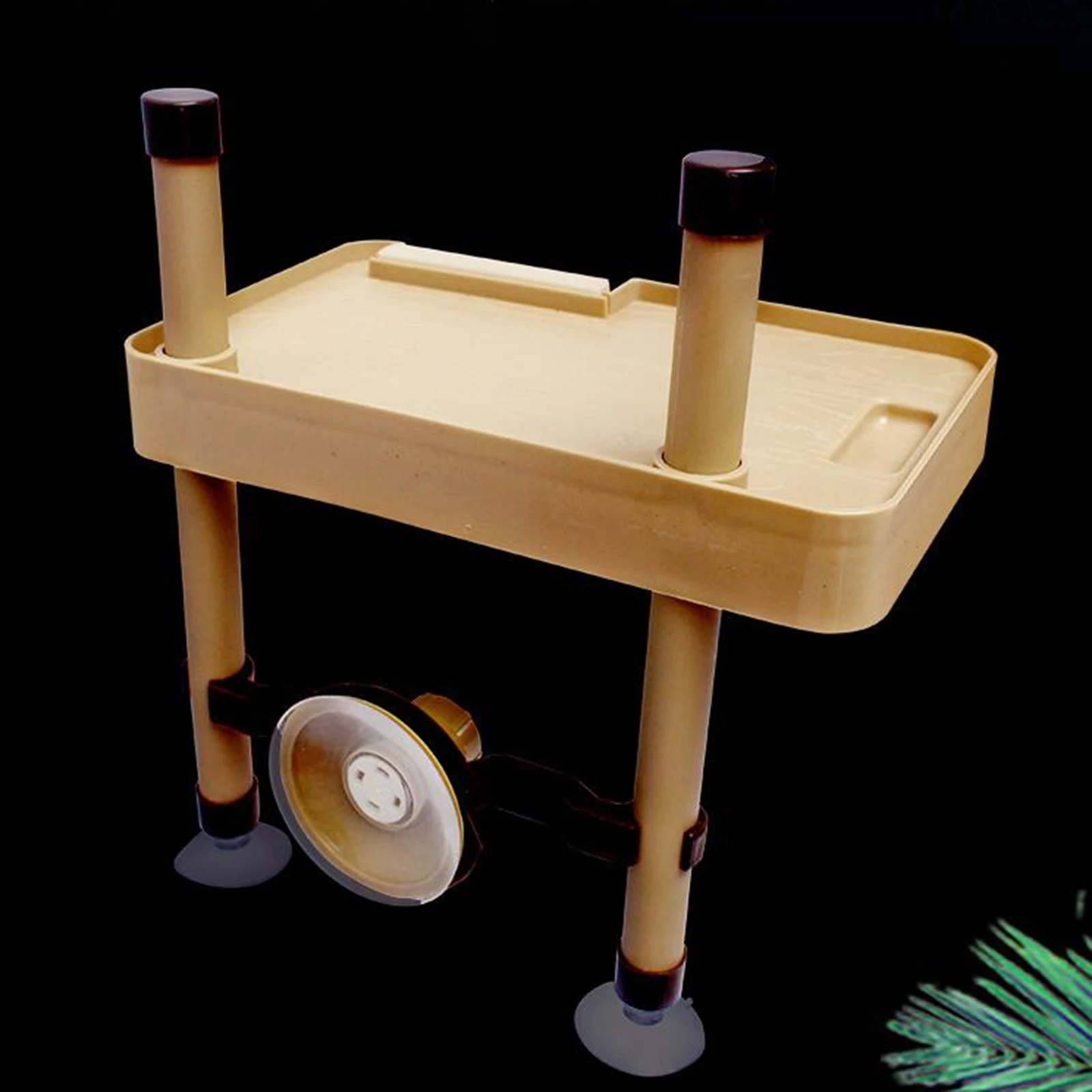 Plataforma flotante para tomar el sol de tortuga, muelle de terrapin, isla flotante de terrapin brasileña, plataforma de rampa para reptiles, decoración de acuario - imagen 4