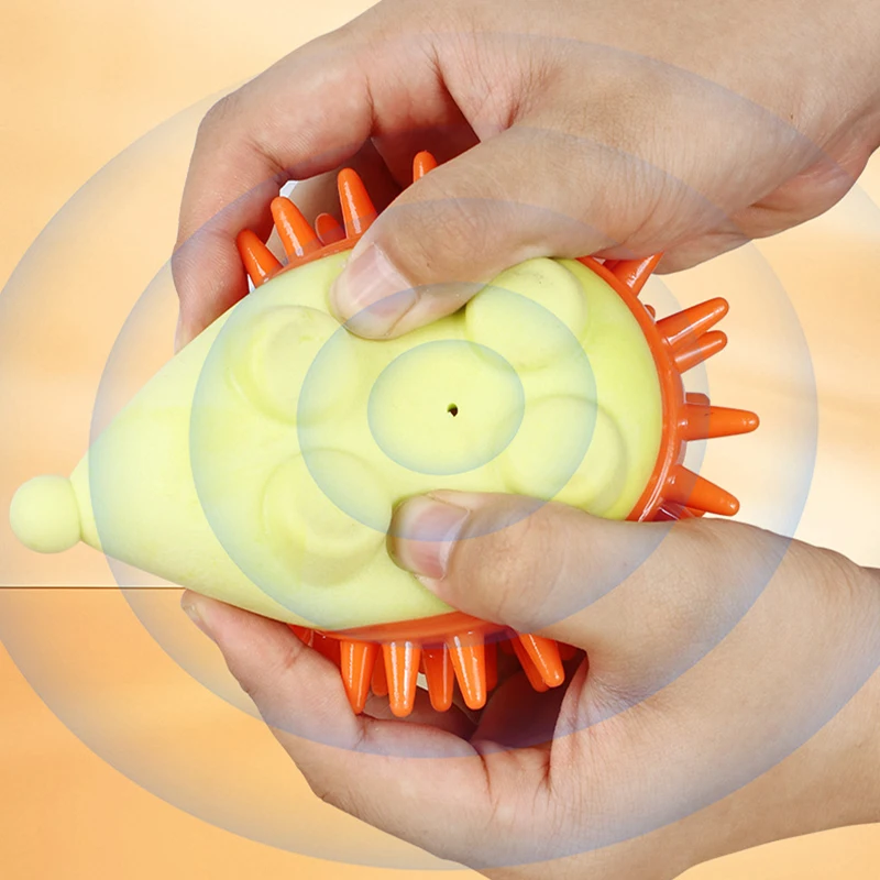 TPR-juguetes duraderos para masticar para perros, juguetes con chirrido en forma de Animal, resistente a mordeduras, juguete de limpieza de dientes para cachorros, accesorios para perros - imagen 2