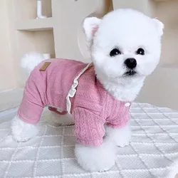 Abrigo invierno con orejas de conejo para perros pequeños y gatos