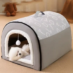 Cama extraíble para perros, nido acogedor para mascotas para perros pequeños y medianos, cama para dormir cálida para perros, cómoda casa para mascotas, suministros para mascotas
