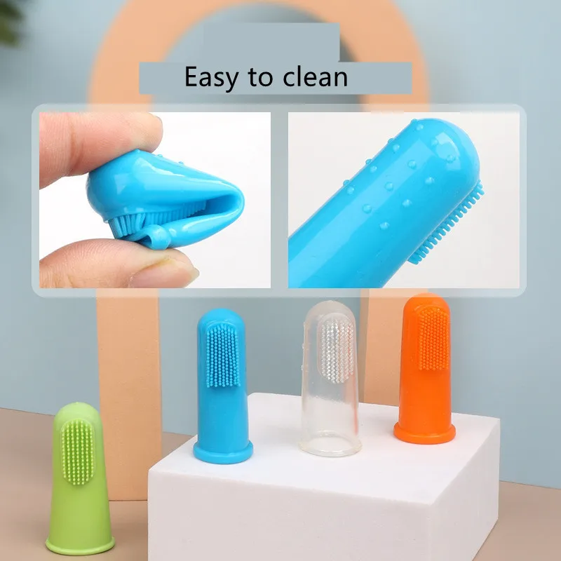 Cepillo de dientes para perros, cepillo de dedos de silicona suave para perros, limpieza de dientes, cuidado Dental para mascotas, cepillo de dientes para salud Dental para perros pequeños y grandes - imagen 4