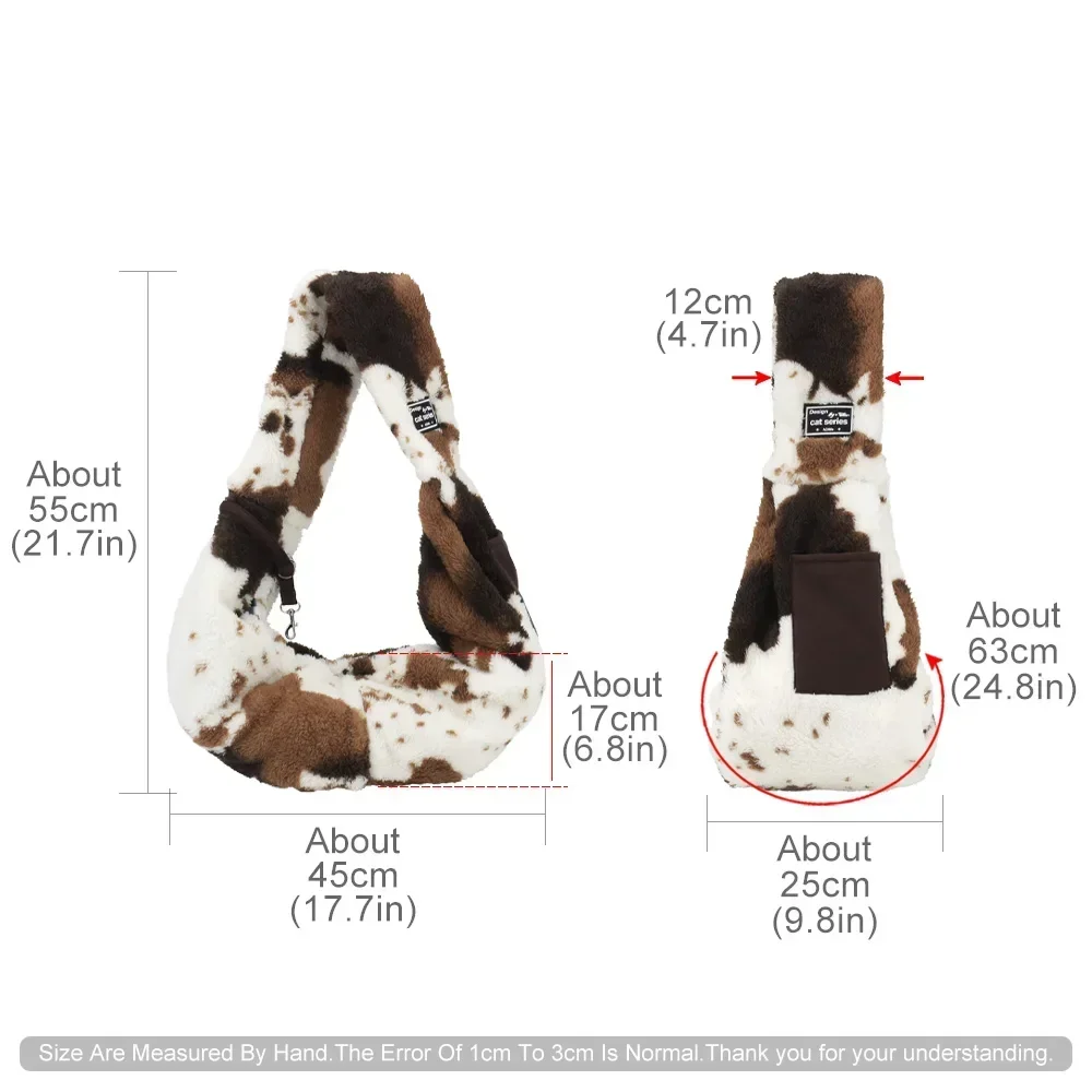 Bolsa suave de felpa para gatos, bolsa para mascotas, bolsa de viaje, eslingas para gatitos, hombro pequeño para cachorros - imagen 4